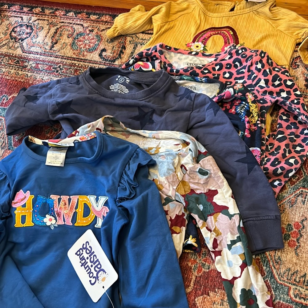Fall/winter long sleeve shirts. Size 2t and 3t